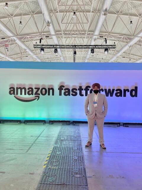 URS Choices founder at the Amazon Fast Forward award event